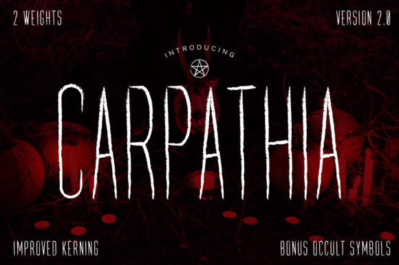 Carpathia Font Review: A Horror Display Typeface for Bold Branding