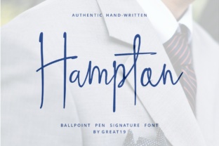 Hampton: A Handwritten Signature Font Worth Using in Branding