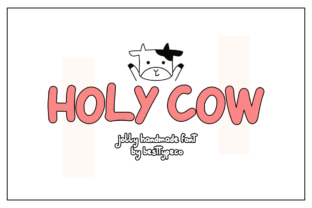 Holy Cow: A Fresh Calligraphy Font for Editorial Design