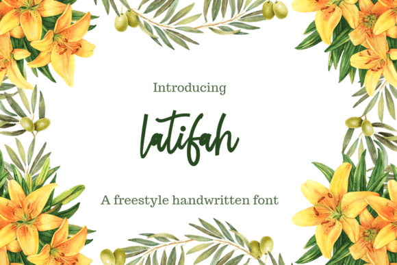 Latifah: A Handwritten Font That Commands Attention in Your Digital Campaigns