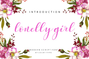 Lonelly Girl: A Modern Script Font for Digital Branding and Web Design