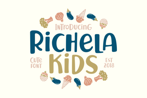 Richela Kids: A Playful Script Font for Campaign Visuals