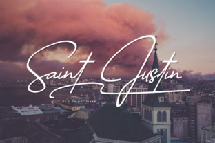 Saint Justin: A Signature Font for Classy Brand Identity Work