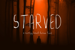 Starved: A Hand-Drawn Horror Typeface for High-Impact Campaigns