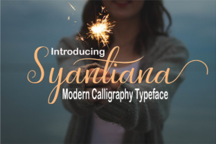 Syantiana Font: A Handmade Calligraphy Style for Branding
