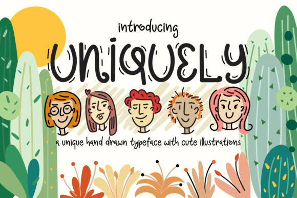 Uniquely Font: A Handwritten Display Typeface for Campaigns